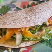 Veggie wrap at Casa Verde in Tenerife