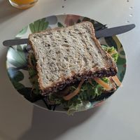 Tofu sandwich at Casa Verde in Tenerife