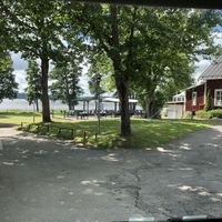 The yard at Strandkanten in Karlskoga