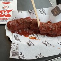 Vegan currywurst .  at Curry 36 - Hauptbahnhof in Berlin