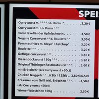 Menu.  at Curry 36 - Hauptbahnhof in Berlin