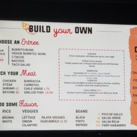 Lunch menu at El Fuego Express in Sacramento