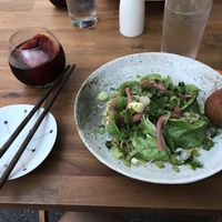 Vegan tofu dumplings and sangria that will rock ur socks  at Yunnan By Potomac  in Arlington