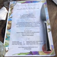 Vegan early bird menu  at The Waterside in Littleborough