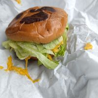 Vegan cheeseburger at Pretty Good Advice - Soquel in Soquel