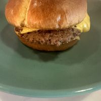 Impossible Burger with vegan mayo and vegan cheese   at Baby's in Indianapolis