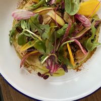 hummus plate at Little Canal in New York City