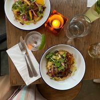 plant-food and cocktails  at Little Canal in New York City