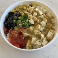 Jalapeño Burrito Bowl (no cheese, sub tofu)    at SEA - Evergreens in Seattle