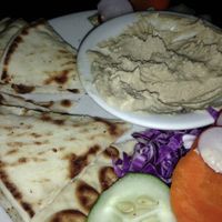 hummus appetizer at The Grit in Athens