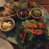Vegan mixed entree - not bad for pub food! at Peregian Beach Hotel in Peregian Beach