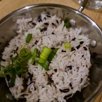 Rice with the curry at Peregian Beach Hotel in Peregian Beach