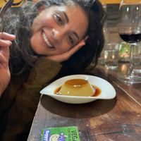 Flan  at A Raices in Gran Canaria