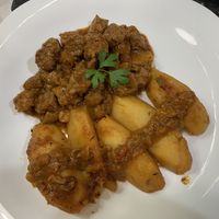 Estofado con papas  at A Raices in Gran Canaria