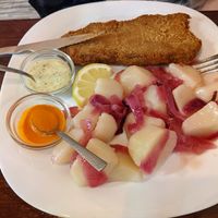 Schnitzel at A Raices in Gran Canaria