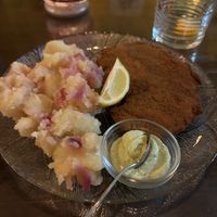 Schnitzel from Seitan  at A Raices in Gran Canaria