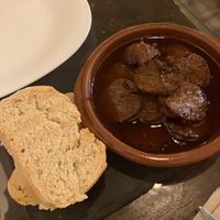 seitan in some very strong sauce at A Raices in Gran Canaria