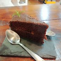 Tarta sacher at A Raices in Gran Canaria