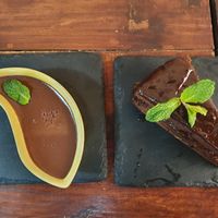 Schokopudding und Sachertorte. 😋 at A Raices in Gran Canaria