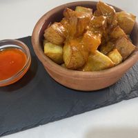 Patatas diabola at A Raices in Gran Canaria