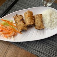 Spring rolls at Annam in Uppsala