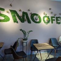 inside at SMOOFEE's in Berlin