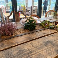 Dining table at The Highlanders Bakehouse  in Crathie