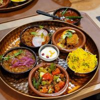 Vegan Thali 31€ for appetizer and Thali as main at Nirvana Kitchen in Leuven