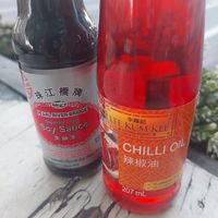 Light soy sauce and chili oil at Tains in Dusseldorf