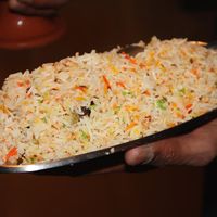 Rice pilau at Taj a Palhota in Estoril