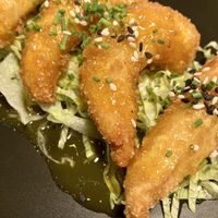 Aji amaraillo prawns (fusion menu)  at Calle Rey in Newtown