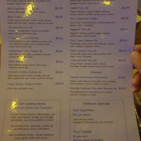 Menu August 2023 at Calle Rey in Newtown