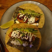 California roll taco $10.00 at Calle Rey in Newtown