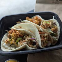 Cajun shrimp tacos at Moe Vegan in Kent