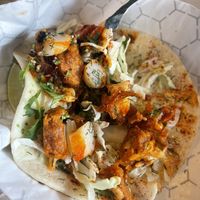 vegan shrimp tacos  at Moe Vegan in Kent