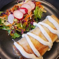 Burrito and salad at VEG in Split