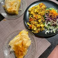 Tofu pie and risotto  at VEG in Split