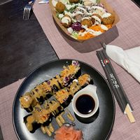 Sushi and falafel bowl  at VEG in Split