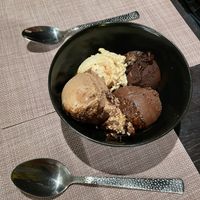 4 different flavors of ice cream  at VEG in Split