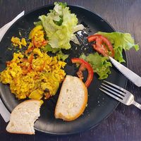 Tofu scrumble at VEG in Split