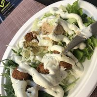Mine. I would have preffered soms extra vegetables like tomaten or… but the falafel and hummus was yummie at VEG in Split