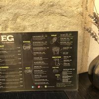 The menu😉 at VEG in Split