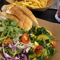 Tofu scrambled at VEG in Split