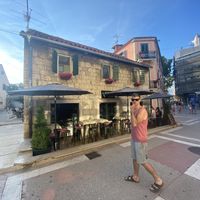 Cute outdoor seating at VEG in Split