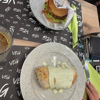 Burrito and Say Cheeseburger at VEG in Split