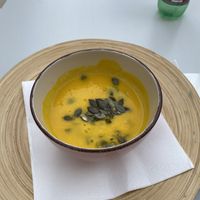 Carrot/Kurkuma Soup  at VEG in Split