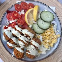 Falafel bowl - the falafel was well spiced (which is very important in my opinion)   at VEG in Split