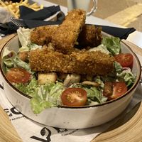 Ave Caesar Salad with panko tofuu  at VEG in Split