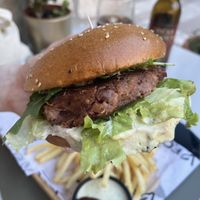 Truffle burgerr  at VEG in Split