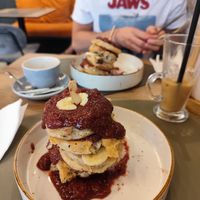 Vegan pancakes (not the best I've tried) at VEG in Split